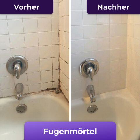 Voor en na NuroClean op voegen